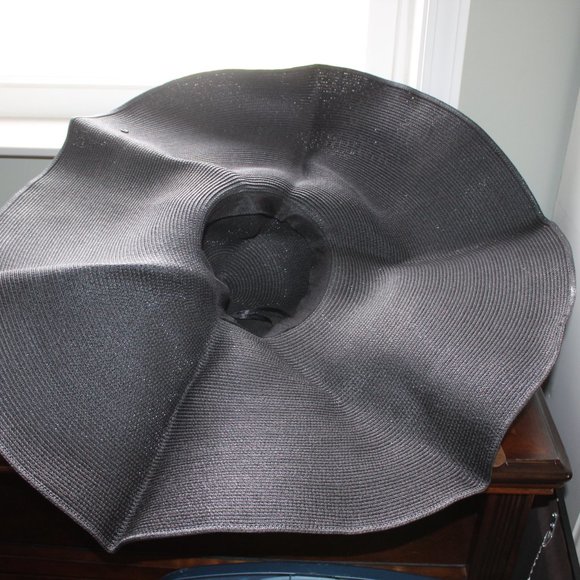 Women\'s Foldable Extra Wide Brim Hat - Black - NEW main image 6